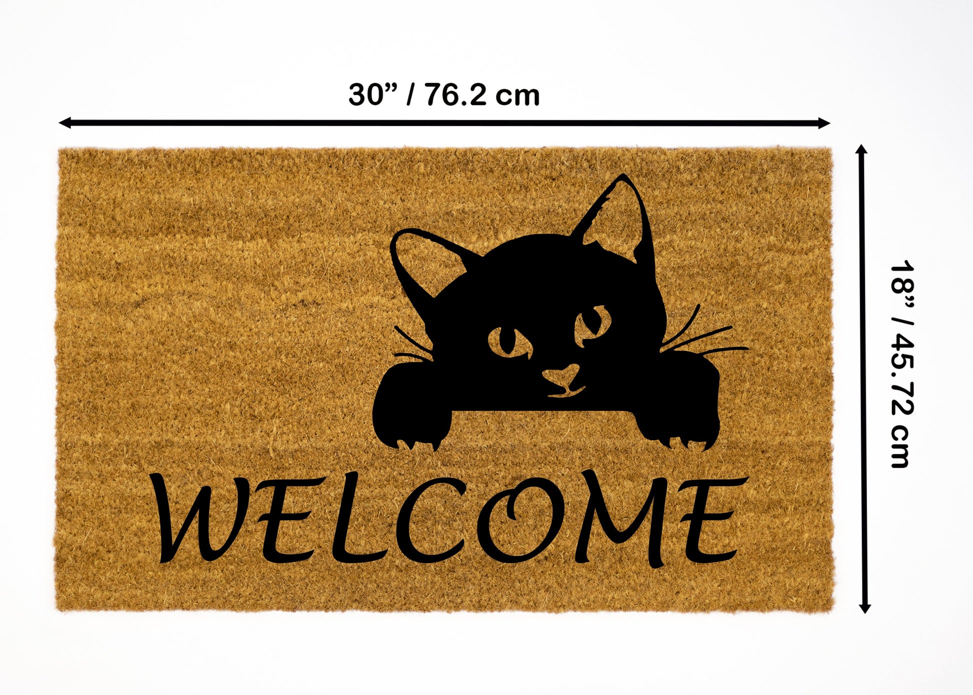 Cats Mat Outdoor Indoor Doormat Non Slip Rubber Easy Clean Front