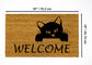 Cute Cat Peek Doormat - Welcome Housewarming Gift Door Mat Rug